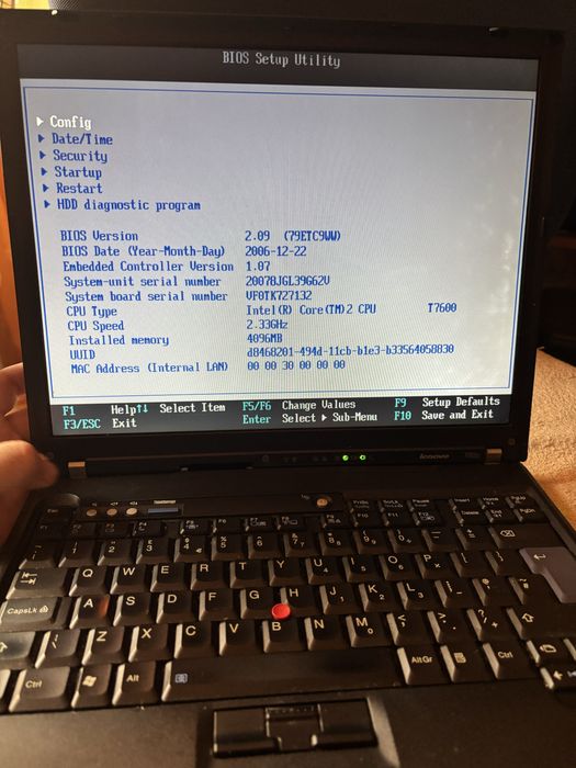 Laptop Lenovo IBM Thinkpad  T60p