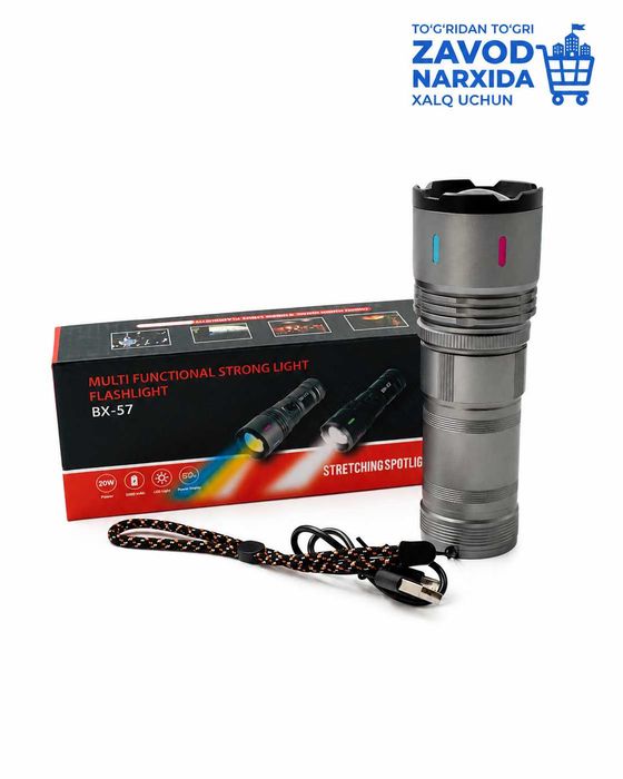 Fonar BX-57 Multi Functional Strong Light Flashlight