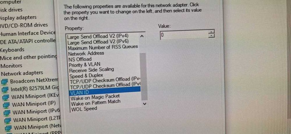 Placa de retea gigabit Broadcom NetXtreme PCI-Express, VLAN, DASH