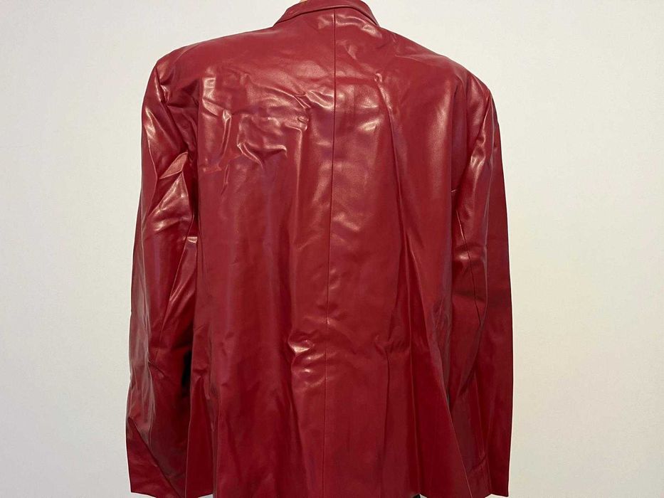 Geaca rosu inchis piele eco, La Strada 3XL - 46