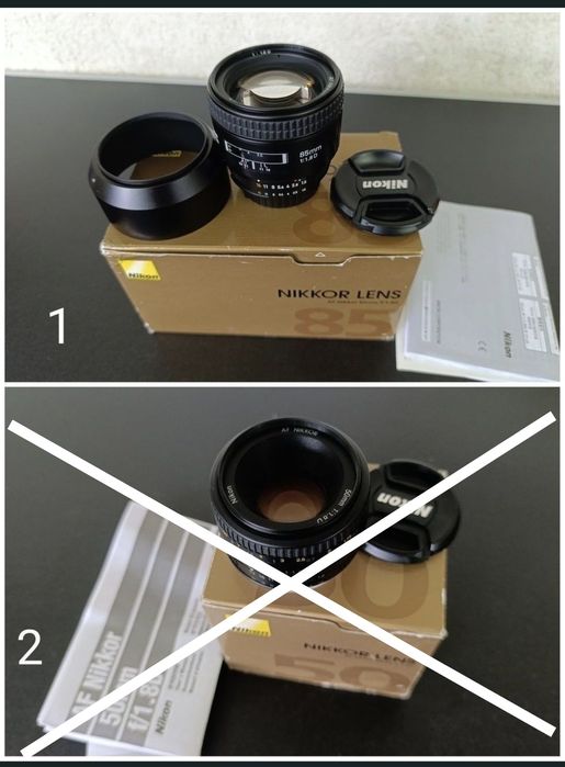 Obiectiv foto Nikon 85 mm 1.8 D