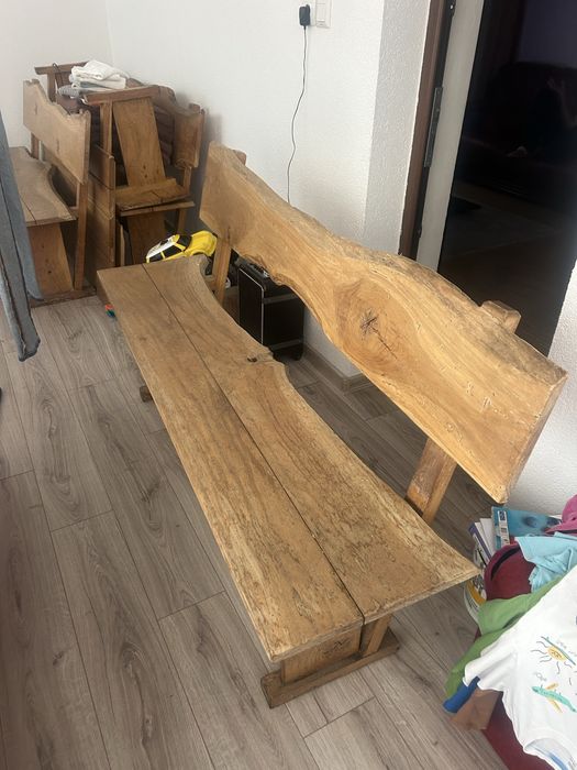 Masa si banci de stejar