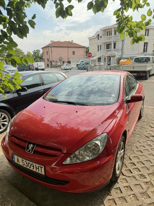 Пежо 307 CC кабрио червен