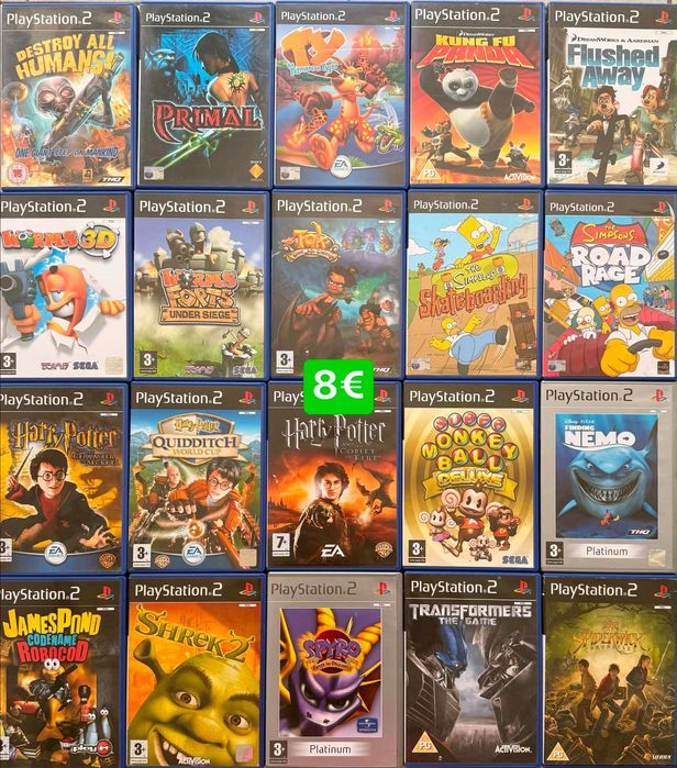 Playstation 2 игри над 100 / Spyro/ Hitman/ Prince of Persia/ Worms