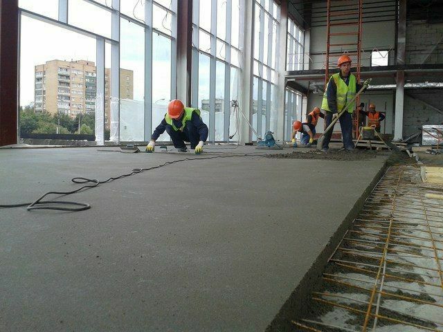 Пол сухой стяжка