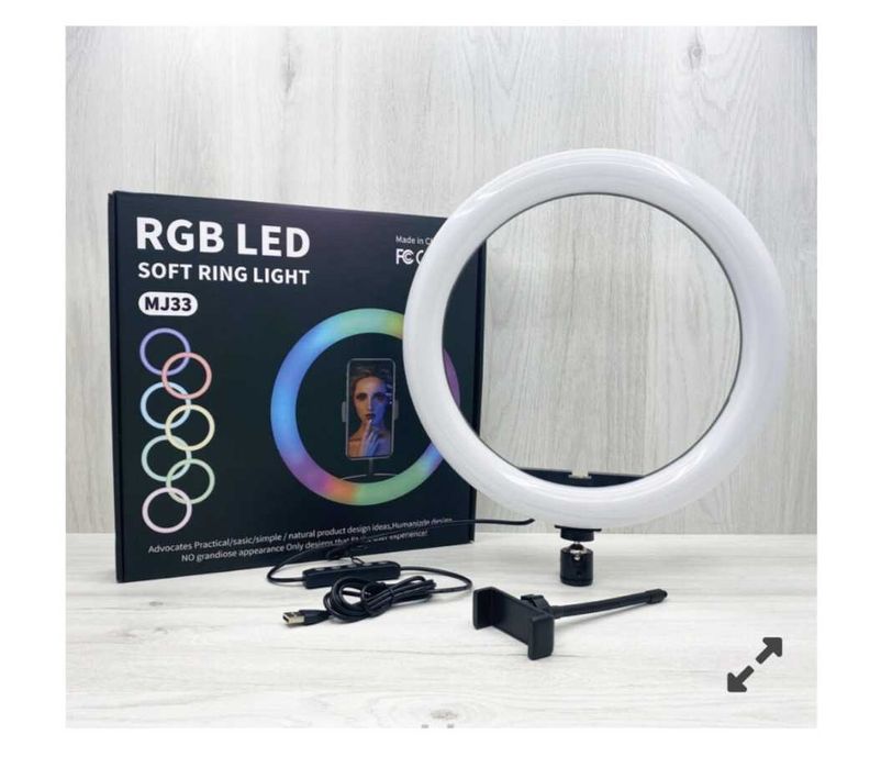 Кольцевая лампа RGB MJ 33