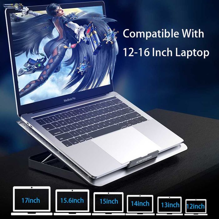 Cooler laptop 17", USB, Argintiu