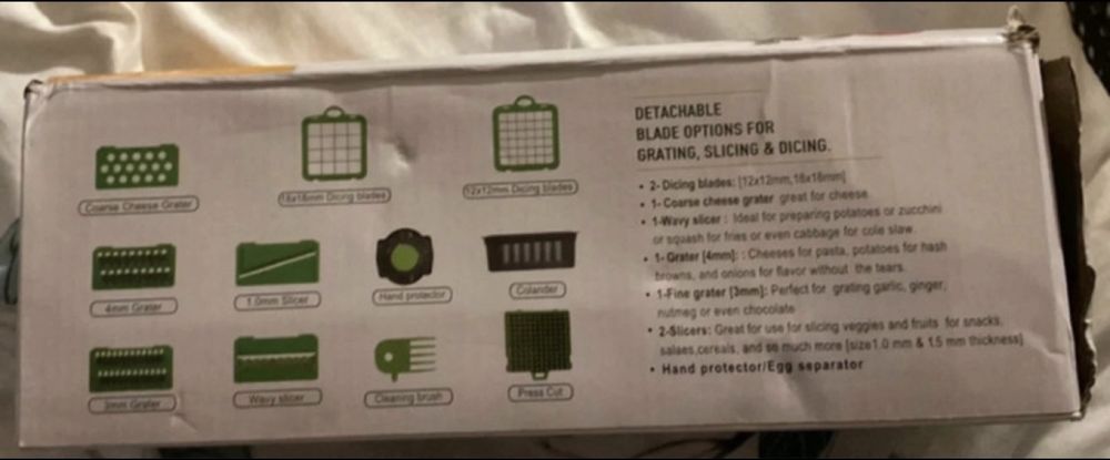 Răzătoare Multifuncțională 14-în-1 Veggie Slicer - Nouă (Pregătire rapidă mese)