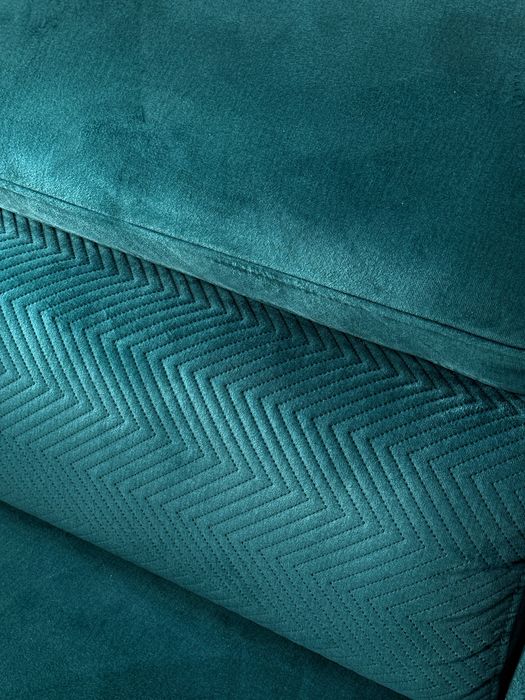 Луксозен разтегателен ъглов диван MAROZZO (Platan) с ракла – Като нов
