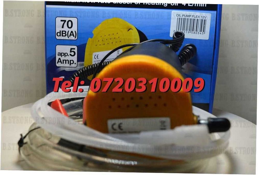 Pompa Scos Ulei Electrica 12v Debit 150 Litri Pe Ora