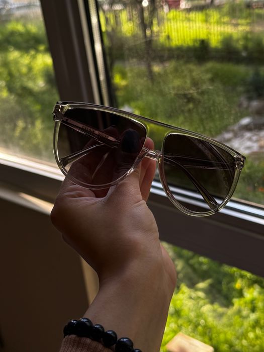 Унисекс слънчеви очила Celine Aviator в кафяв цвят/ Оригинални слънчеви очила CELINE CL40061IN