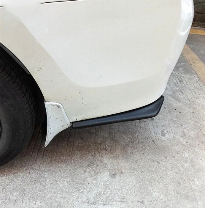 Extensii coltare lip bara spate BMW Seria 3 E90 E91 negru lucios