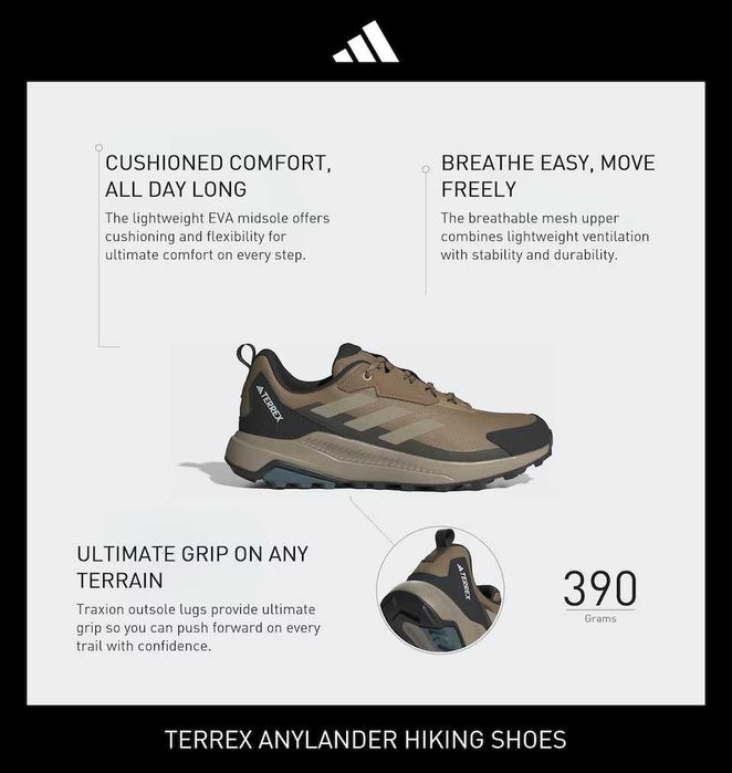 Adidas Terrex Anylander размер 44 маратонки (sneakers)