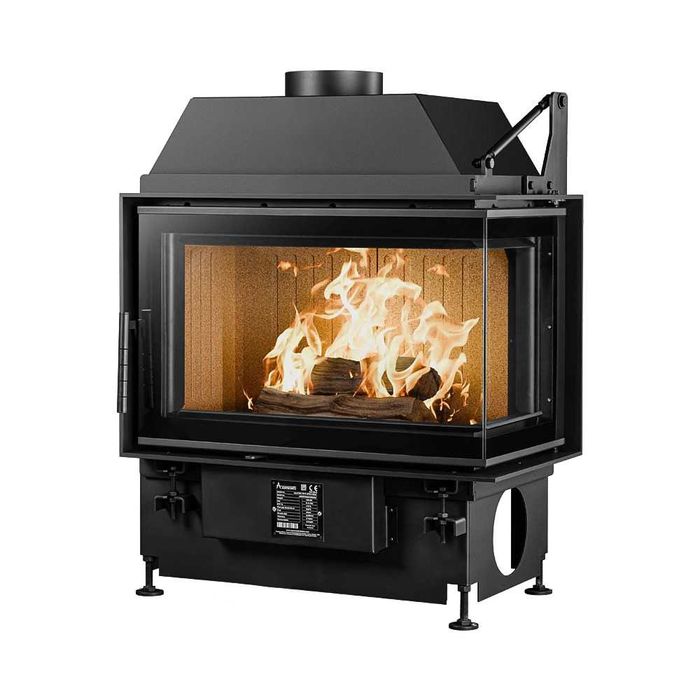 Focar de semineu pe lemne- QUATTRO 80 dreapta/ stanga  NEW Open Side