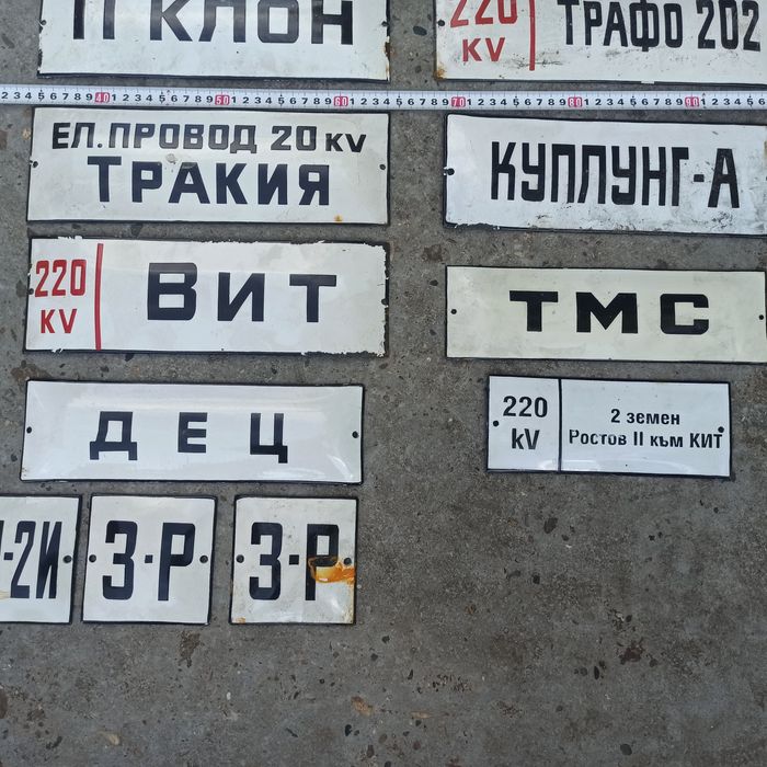 Емайлирани табели