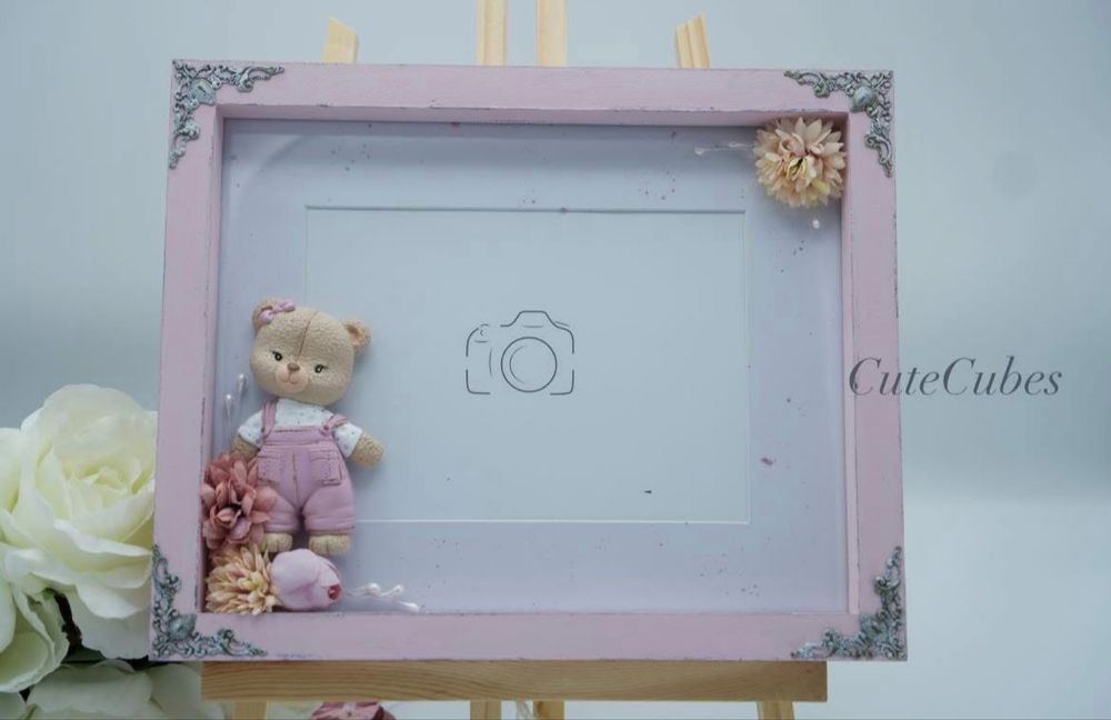 Рамка за снимка , ръчна изработка , декорация за детска стая