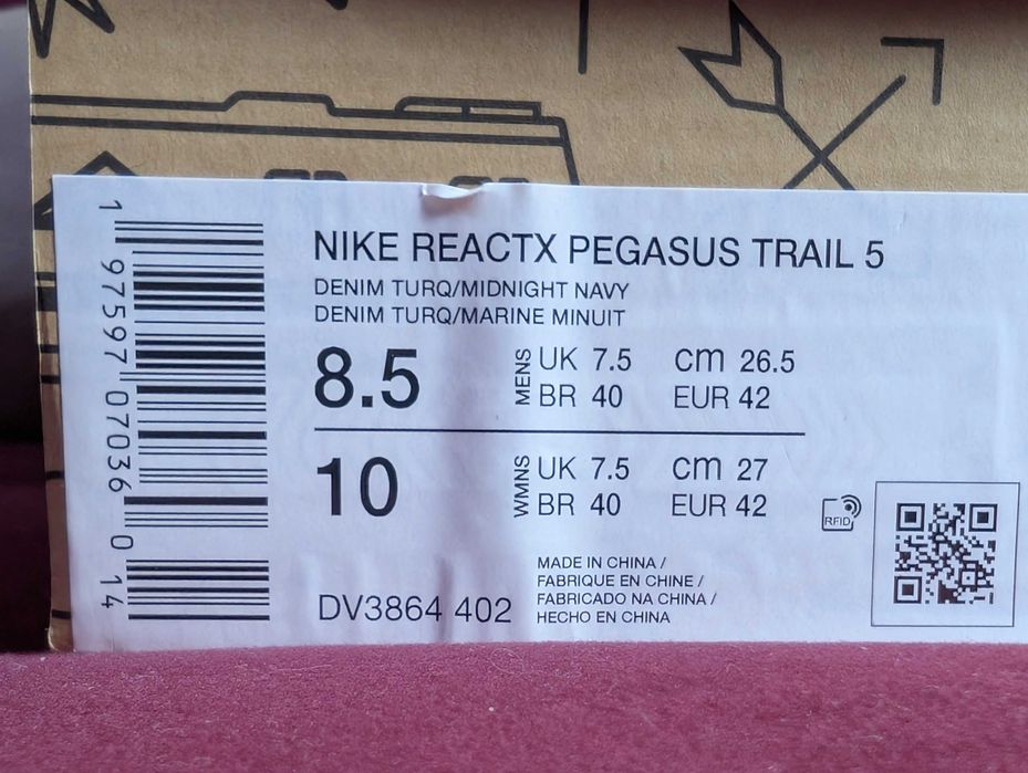 Nike REACTX PEGASUS TRAIL 5 - marimea 42
