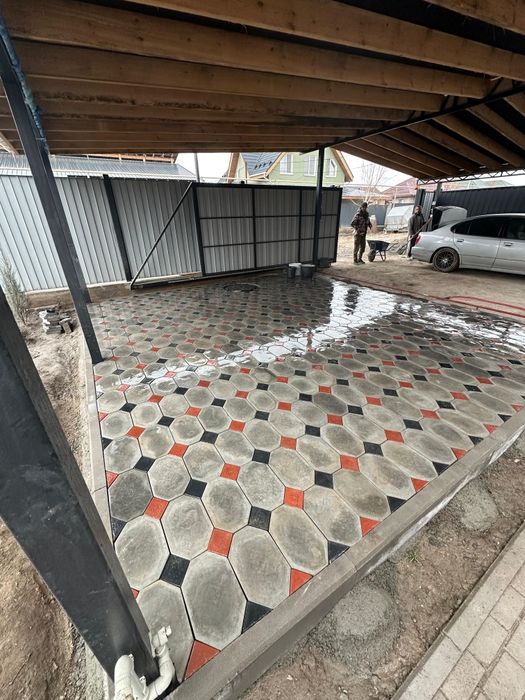 Укладка брусчатки