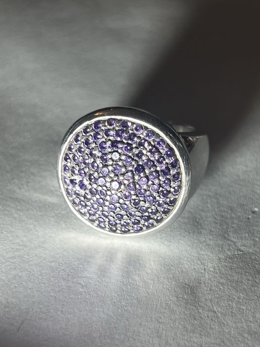 Inel din argint cu zirconii mov Giorgio  Martello