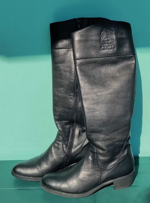 Дамски ботуши от естествена кожа