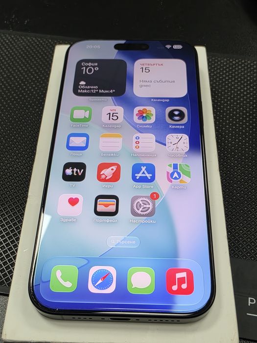 Iphone 16 pro max Black Titanium 256 gb като нов Гаранция