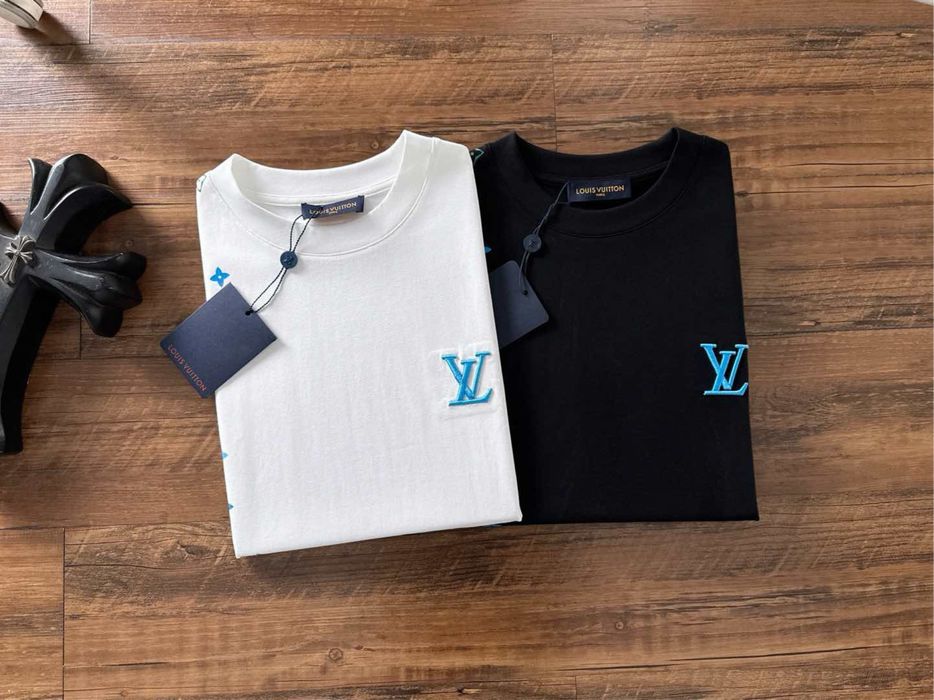 Tricou Louis Vuitton Monogram Blue and White !