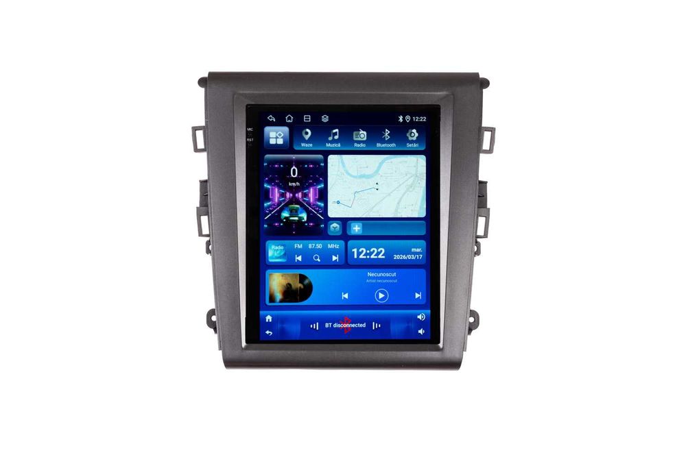 Navigatie Ford Mondeo MK5 Ecran Vertical Tip Tesla , Android 14 Carplay Wireless Android Auto + Camera Marsarier