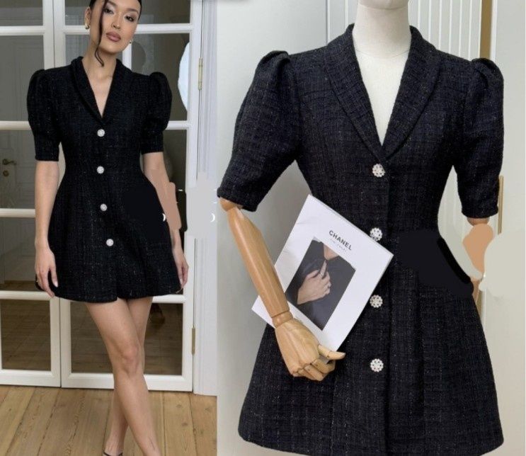 Платье пиджак чёрная