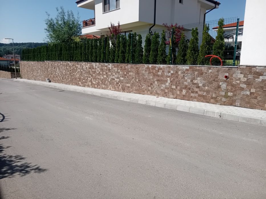 Монтаж на камък,лепене на камък,естествен камък