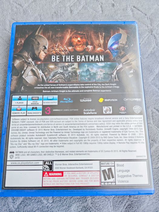 Продавам BATMAN Arkham Knight PS4