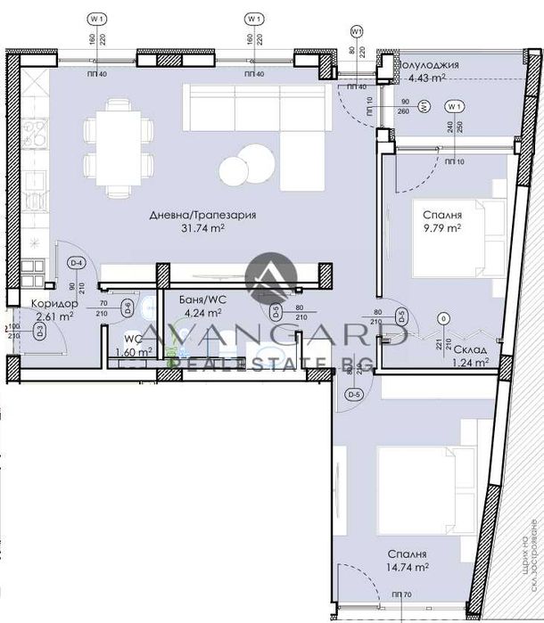 Продава се Тристаен апартамент в Пловдив, Център - 96 кв.м за 1904 €/кв.м - Снимка #3