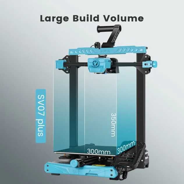 Imprimanta 3D Sovol SV07 Plus Large Klipper 3D Printer Max Speed 500mm/s 300mm*300mm*350mm