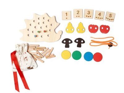 Развивающая игра "Добрый ежик"