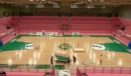 Естествен паркет за спортна зала (баскетбол, волейбол, футбол и др.)