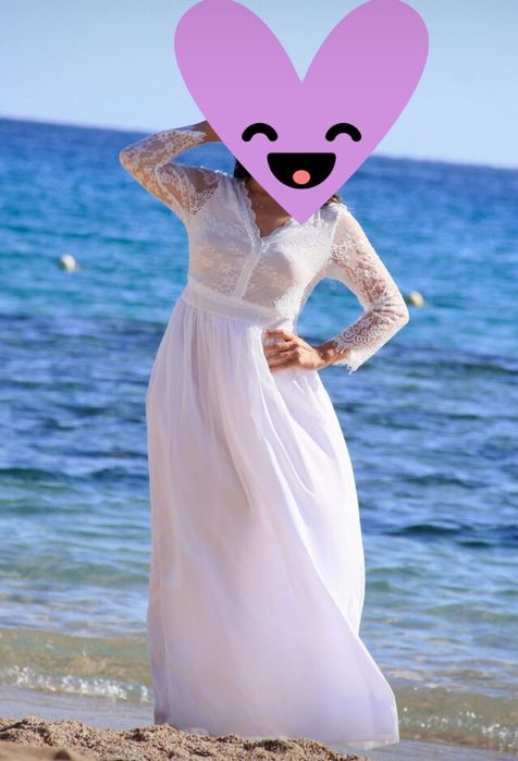 Продам белое платье