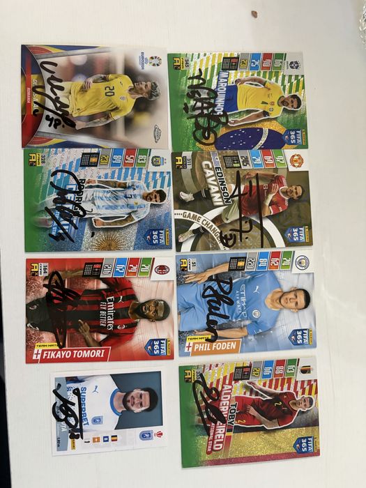 Autografe jucatori de fotbal