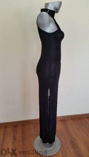 дълга черна бутикова рокля - 80лв.