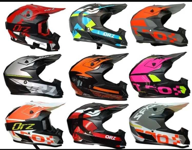 Детска кросова каска универсален размер различни разцветки крос мотор