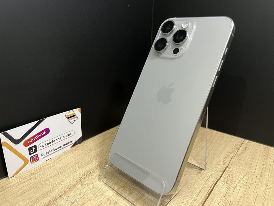 Iphone 15 Pro Max 256Gb Natural Titanium Second-Hand Foarte Bun 3 ani