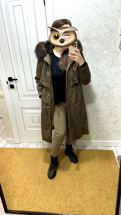 Парка Тренч в цвете хаки