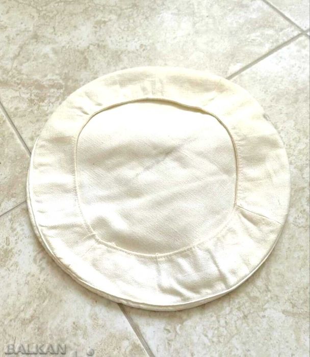 Рядък Бял Чохъл за Българска Парадна Военноморска Шапка Фуражка 1970те