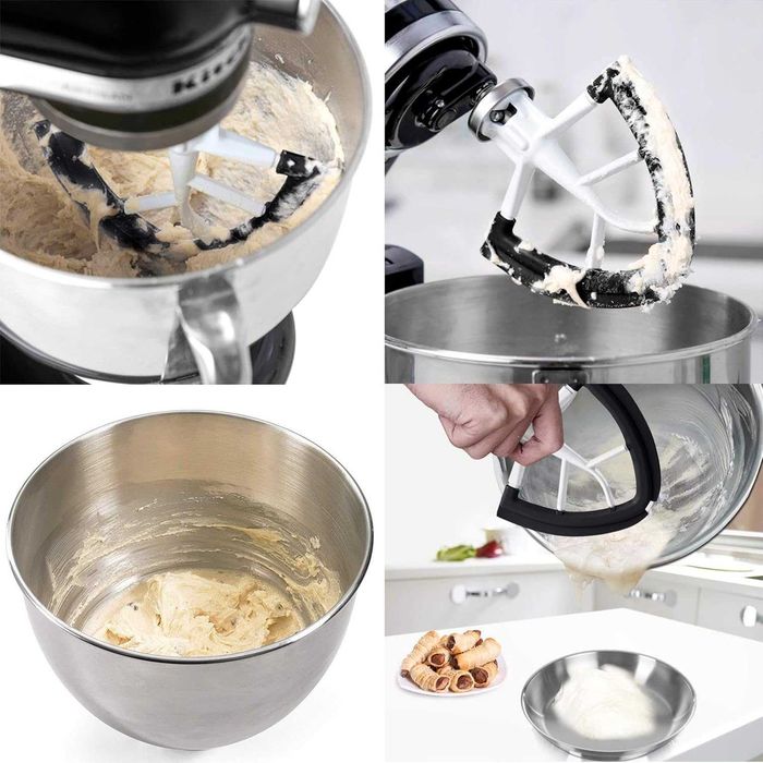 Гъвкава бъркалка за KitchenAid, Кухненски джаджи, Аксесоари за миксери, Приставки за кухненски прибори, Миксер, Купи за смесване 4,5-5 литра