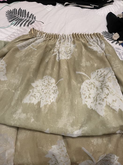 Перде 2,20 м зеленикаво-кафеникаво