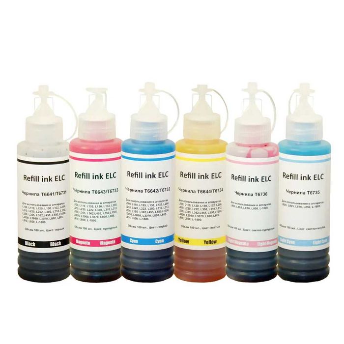 Чернила комплект для принтера Epson 6*100 мл. Premium