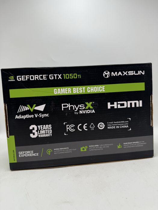 Placa video Maxsun GeForce GTX 1050 Ti 4GB Sigilata