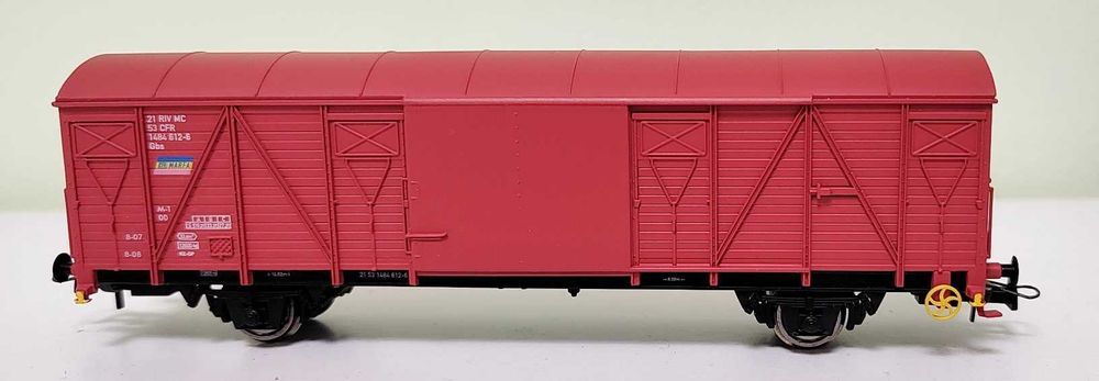 Vagon de marfă acoperit tip Gbs CFR Marfa, scară H0 nou 1:87 Epoca IV