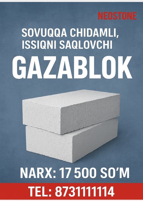 Neostone Gazablok, Guliston gazoblok