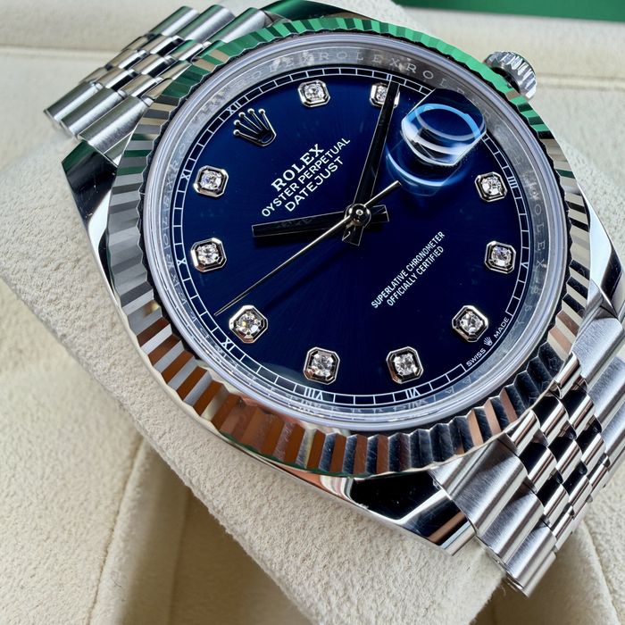 Rolex Datejust Blue Diamond Dial | PE STOC | Used | 41mm | 14800 EURO | 126334 | 2023