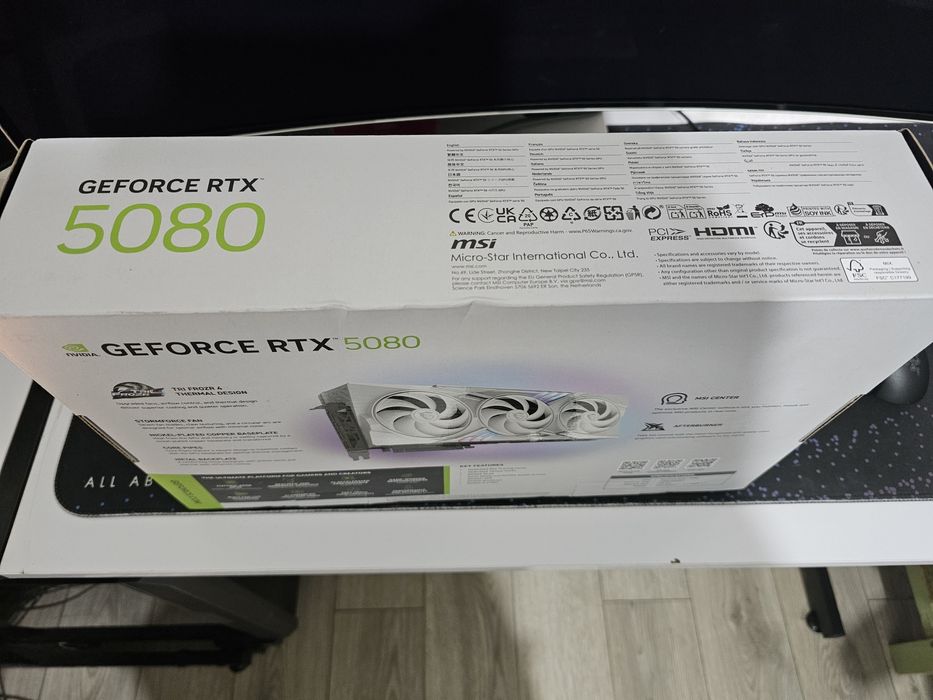 MSI Gaming Rtx 5080 16G Trio Oc White