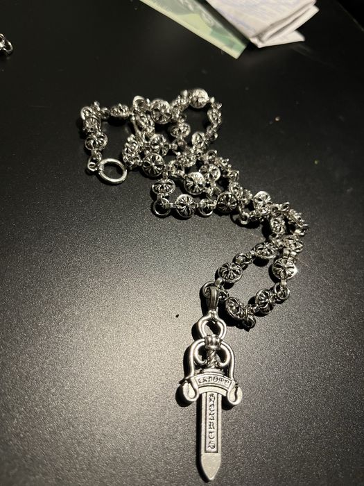 Lant Chrome Hearts Silver Dagger nou
